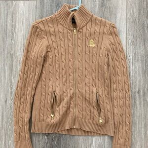 Ralph Lauren Knit Zip-Up Sweater NWOT